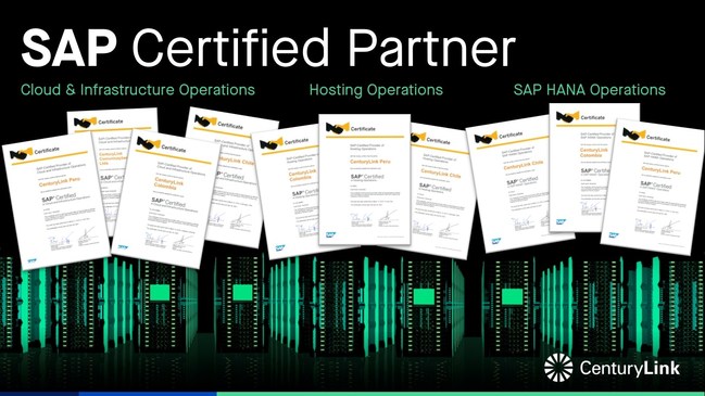 SAP Certified Partner (PRNewsFoto/CenturyLink, Inc.)