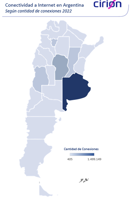 Argentina: las conexiones a Internet crecieron 17% en dos años
