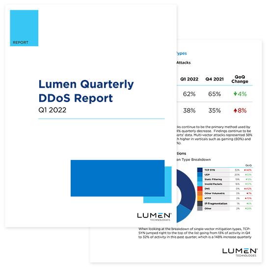 Lumen mitigated DDoS attacks that targeted a single company more than 1,300 times